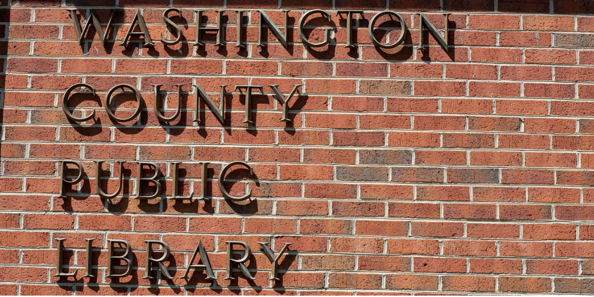 library sign