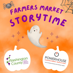 Halloween Farmers Market Storytime with Powerhouse Community Wellness Resource Center